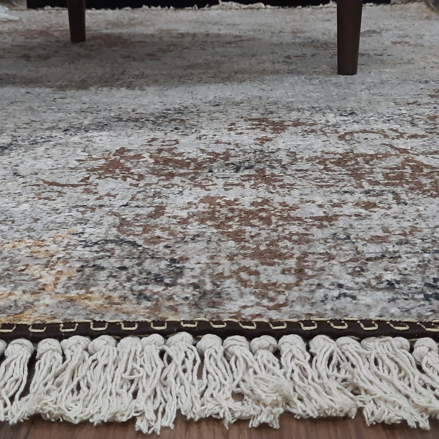 Avioni Faux Silk Carpet for a Stylish and Modern Living Room Abstract Vintage theme | Durable and Washable