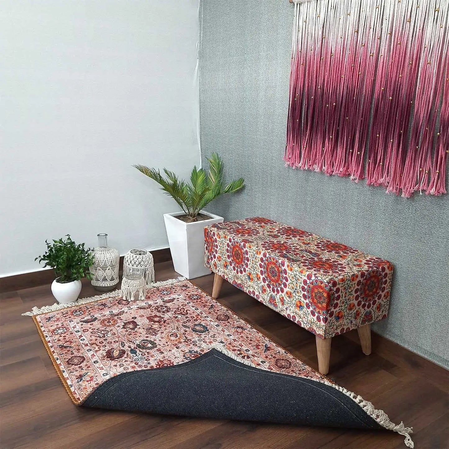 Avioni Washable Luxury Carpets -Ethnic Collection- Trible Floral Design Multishade / Multiple Sizes