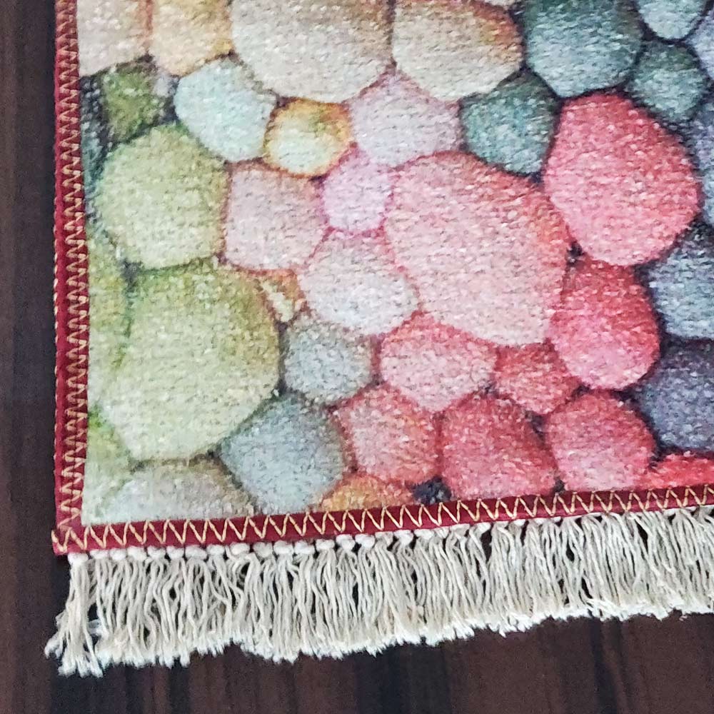 Avioni Faux Silk- Neo Modern Collection Multi Stone- 90cm x 150cm (~3×5 Feet)