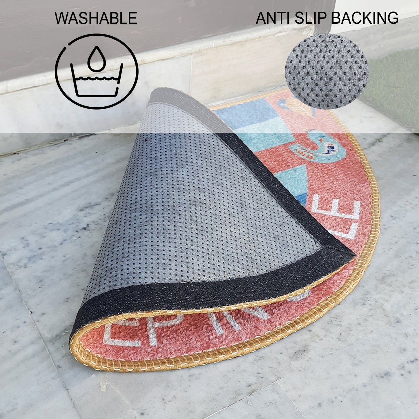 Avioni Home Floor Mat “Step in Style” Modern Design | Anti Slip, Durable & Washable | Outdoor & Indoor