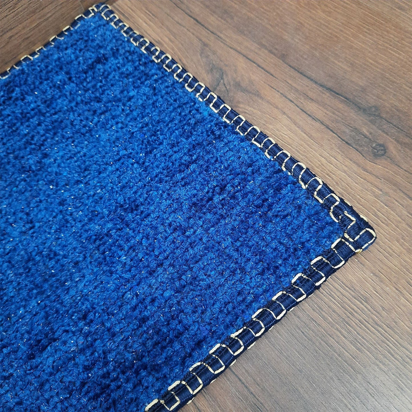 SET OF FOUR | Avioni SlipToGrip Universal Doormat | Blue, Size 35cm x 55cm | Anti Slip, Durable & Washable | Outdoor & Indoor