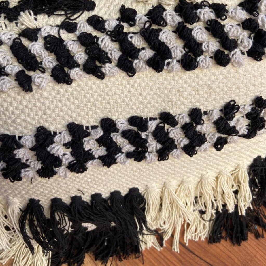 Avioni Home BigMo Collection -Cube Pouf With Tassels -35cmx50cmx50cm