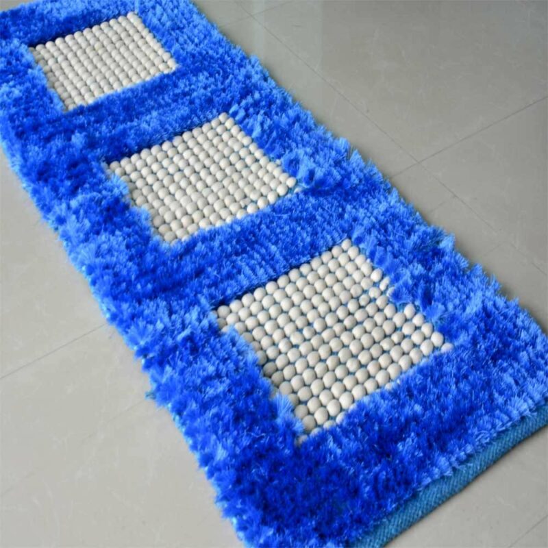 Buy Bed Side Runner /Shaggy Rugs (56cm X 140cm ) In Blue By Avioni