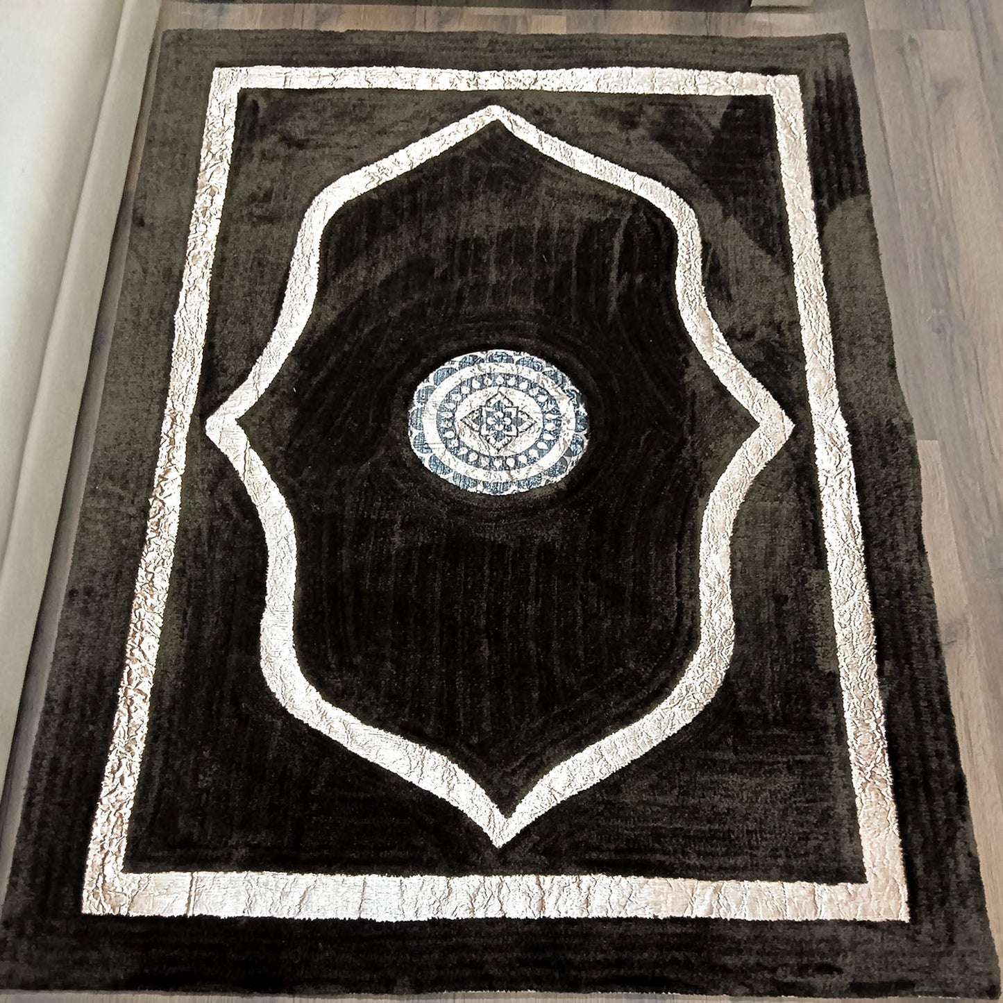 Avioni Divine Collection | Luxury Golden Touch With Coffee Ethnic Design Soft And Plush Handmade Living Room Rugs | Different Sizes | Carpet for Living Room