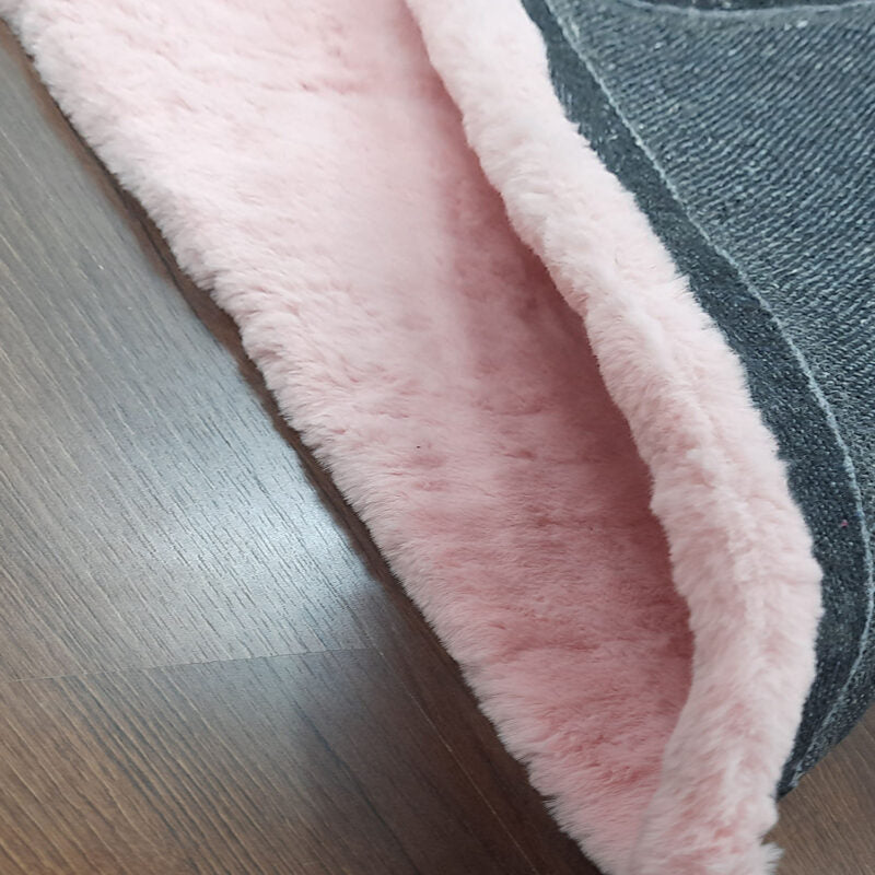 Avioni Bedside/Hallway/Pooja Carpets In Faux Fur Plain -60cm x 150cm (~2Feet x 5Feet)