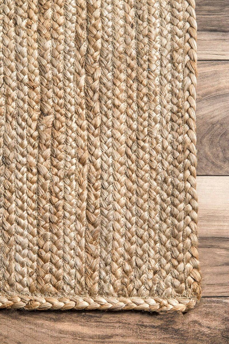 Natural Organic Jute Handmade Braided Rugs| Jute Large Area Rug|Avioni- Premium Collection-112cm x 195cm (~3.75X6.5 Feet)
