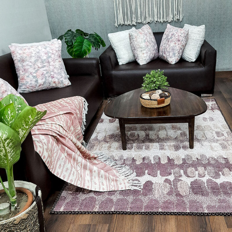 Avioni Faux Silk Carpet for Your Living Room | Modern Design | Durable and Washable | BerryBliss Collection