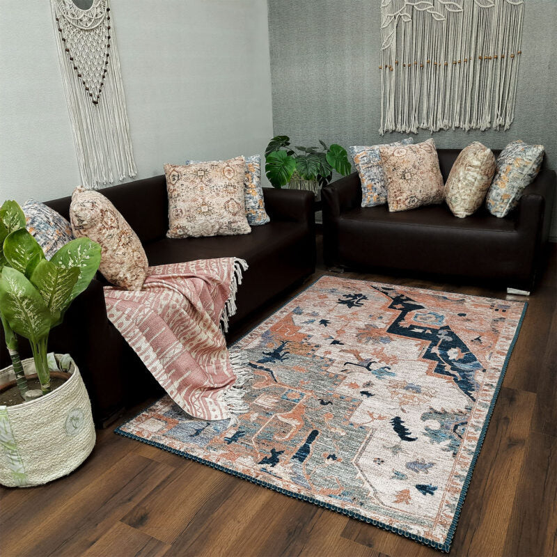 Choose Avioni Faux Silk Carpet for a Stylish and Modern Living Room | Durable and Washable | RoseWood Collection
