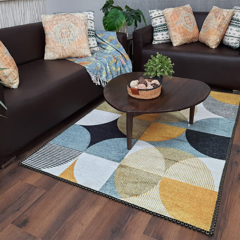 Avioni Faux Silk Carpet for Your Living Room | Timeless and Elegant Look | Durable and Washable | GreyDawn Collection