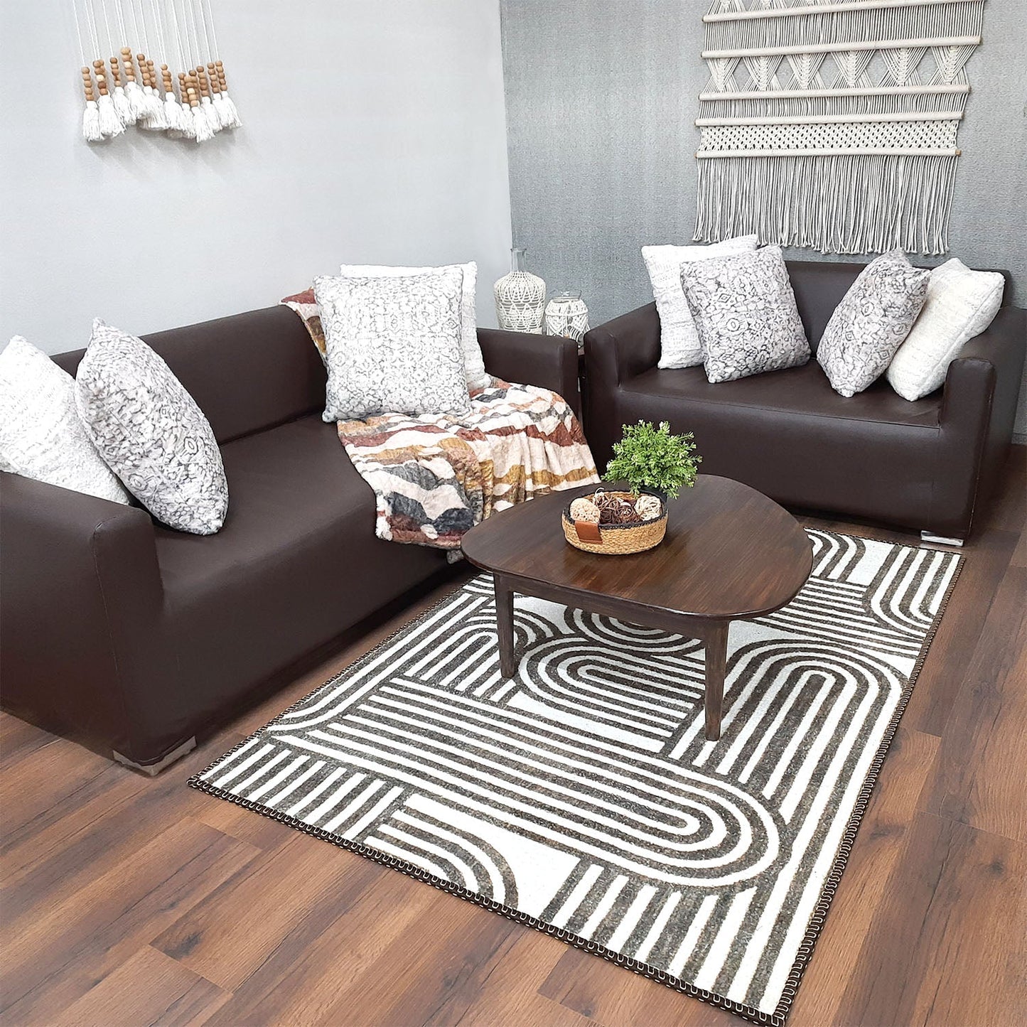 Avioni Faux Silk Carpet for a Stylish and Modern Living Room | Durable and Washable