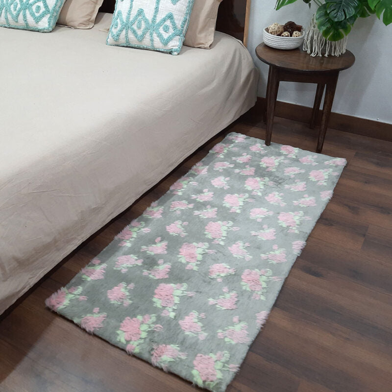 Loomkart – Avioni Ultra Soft Cozy Faux Fur Carpet for Bedroom/Hallway/Pooja Room-Easily Hand Washable- 60X150cm