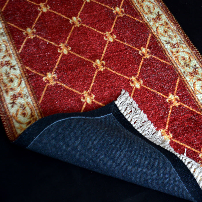 Silk Carpet Persian Design Collection Red – Living Room Rug – 90 cm x 150 cm (~3 Feet x 5 Feet) - Avioni