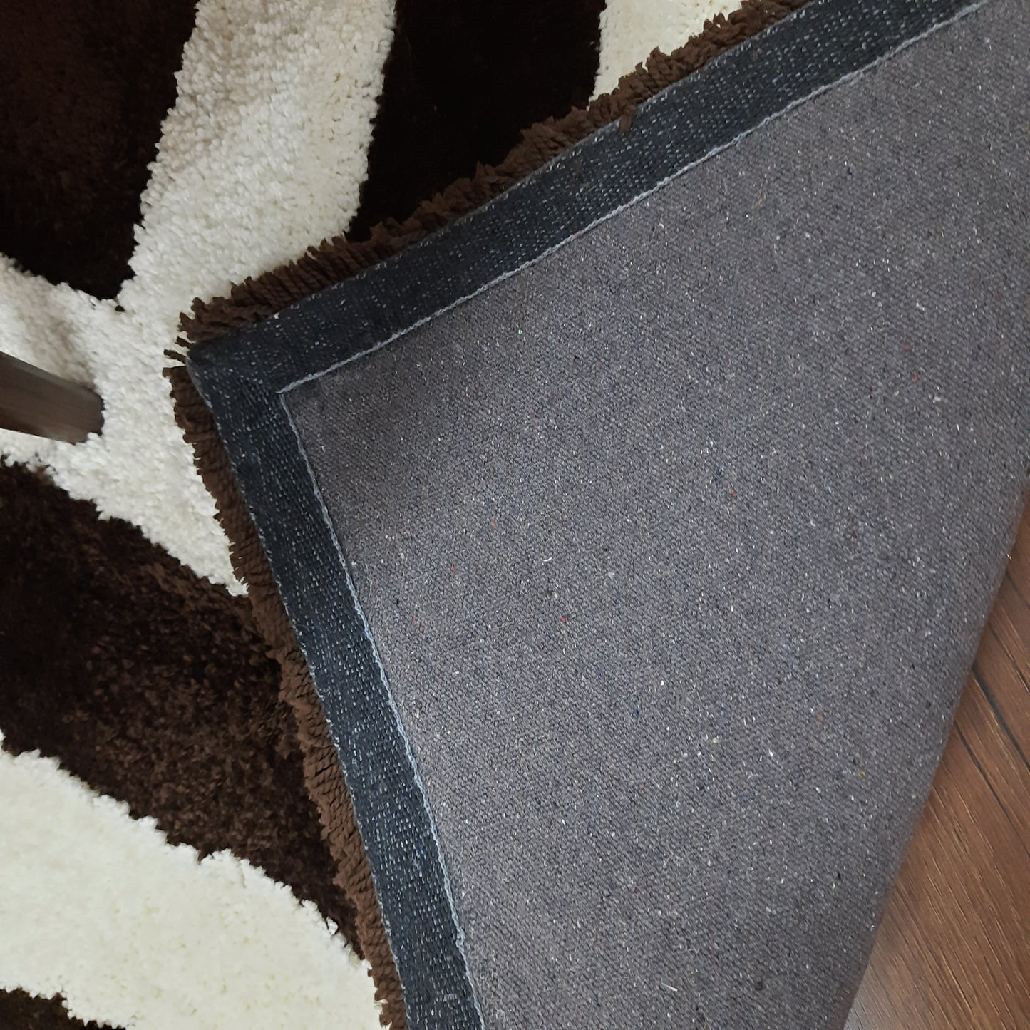 Avioni Home Atlas Collection - Moroccan Style Microfiber Carpet In  Dark Coffee & White| Soft, Non-Slip, Easy to Clean