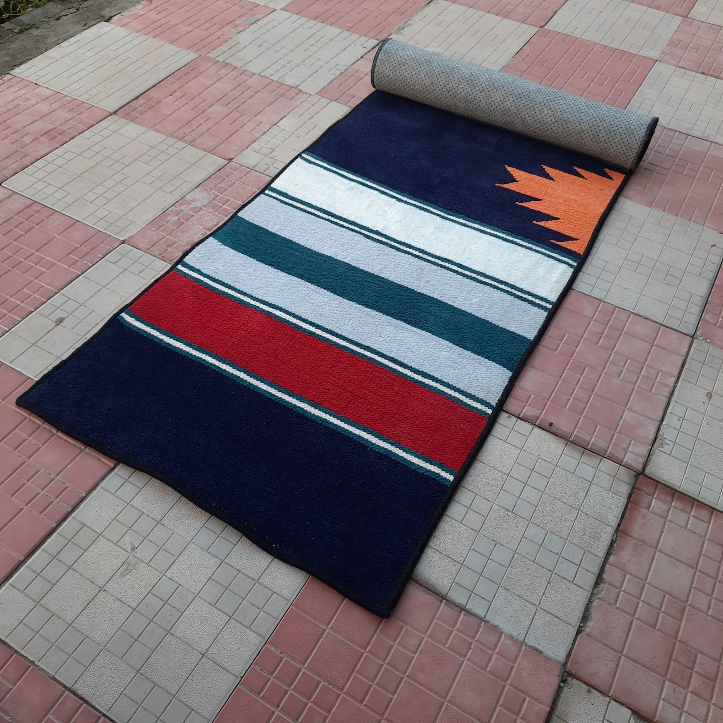 Avioni Luxury Soft Premium 100% Chenille Multi Color Yoga Mat 60cm x 200cm (~2×6Feet)