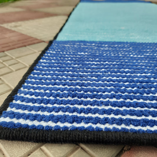 Avioni Luxury Soft Premium Chenille Stripe -Multi Color- Yoga Mat 60cm x 180cm (~2×5.5 Feet)