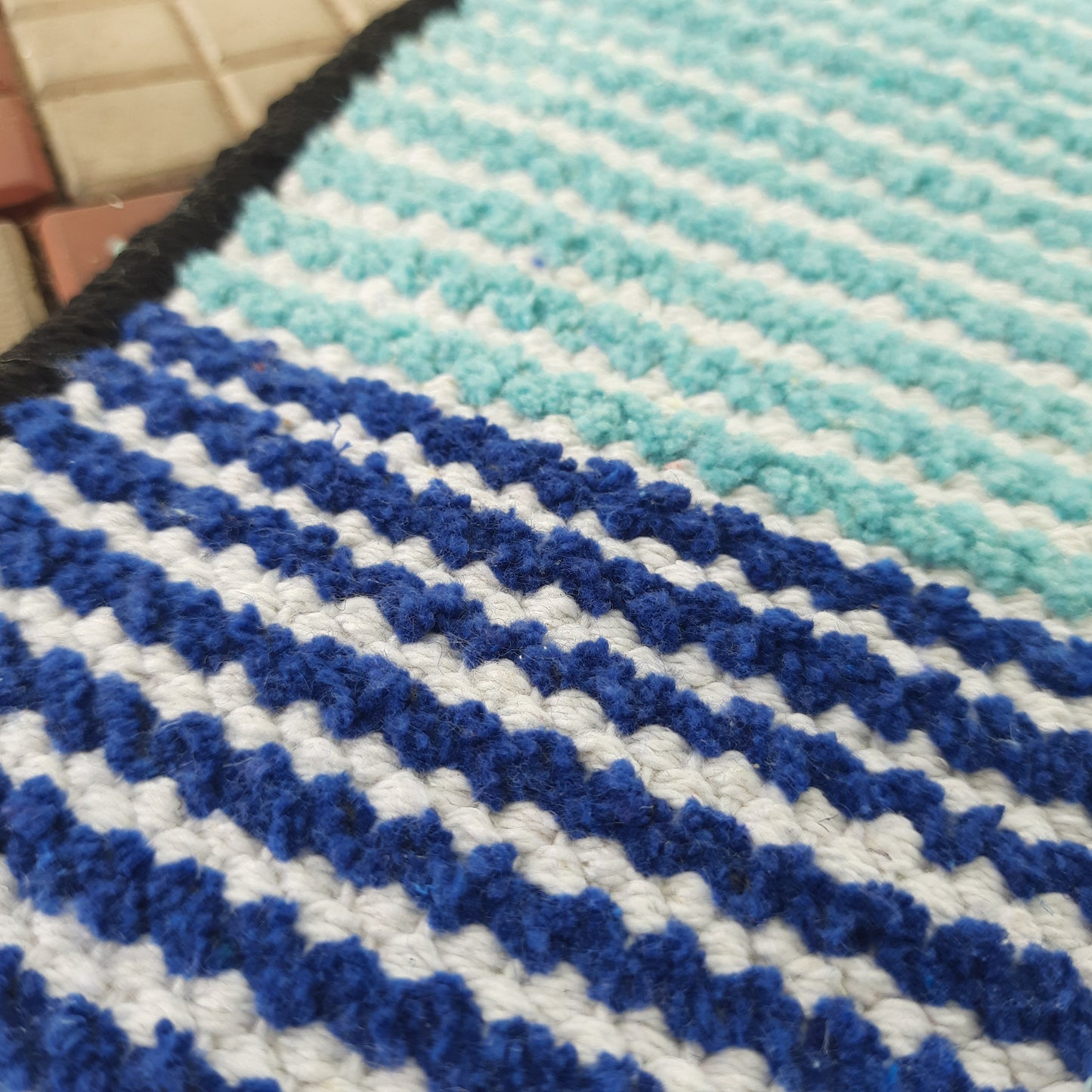 Avioni Luxury Soft Premium Chenille Stripe -Multi Color- Yoga Mat 60cm x 180cm (~2×5.5 Feet)