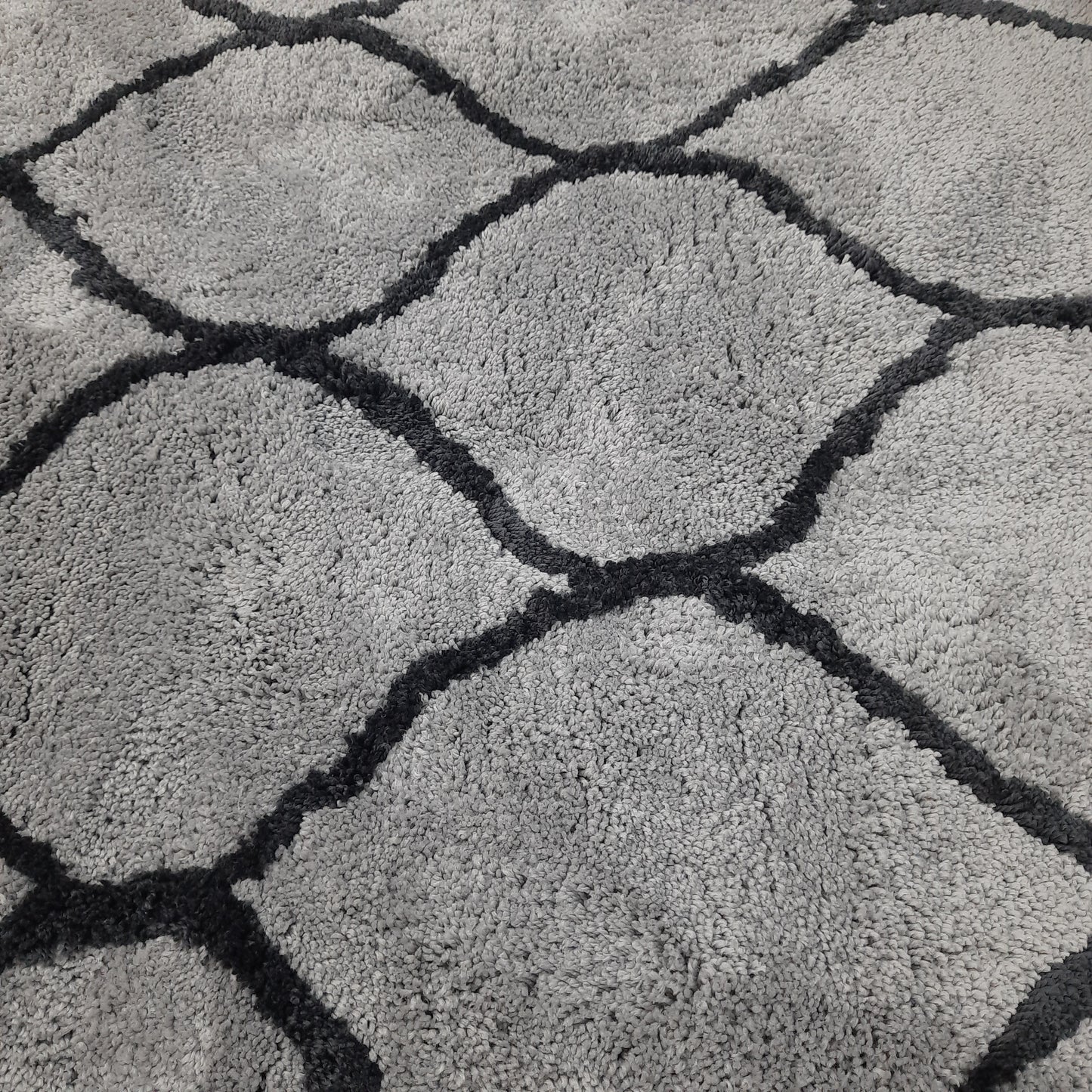 Avioni Atlas Collection- Micro Gray Moroccan Design Carpet -Different Sizes