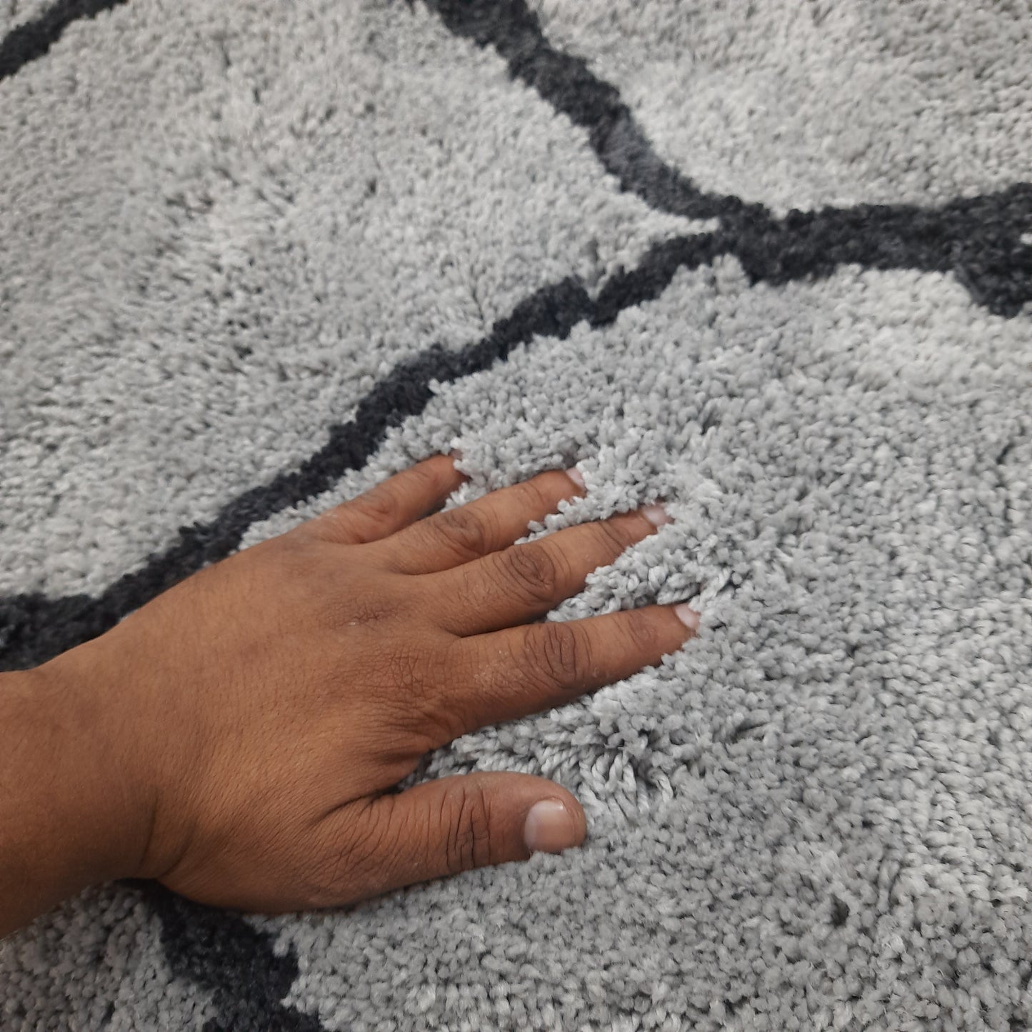 Avioni Atlas Collection- Micro Gray Moroccan Design Carpet -Different Sizes