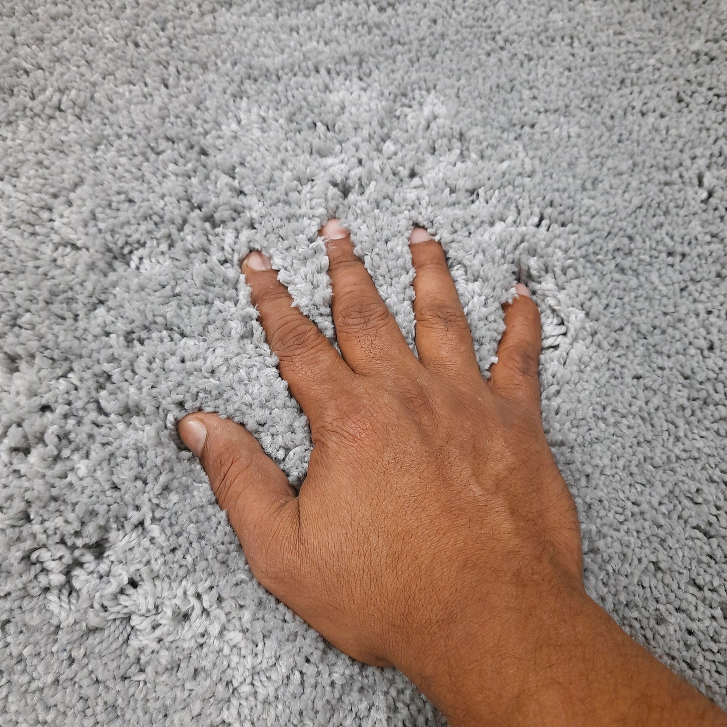 Avioni Home Atlas Collection - Microfiber Carpet In Plain Grey | Soft, Easy to Clean