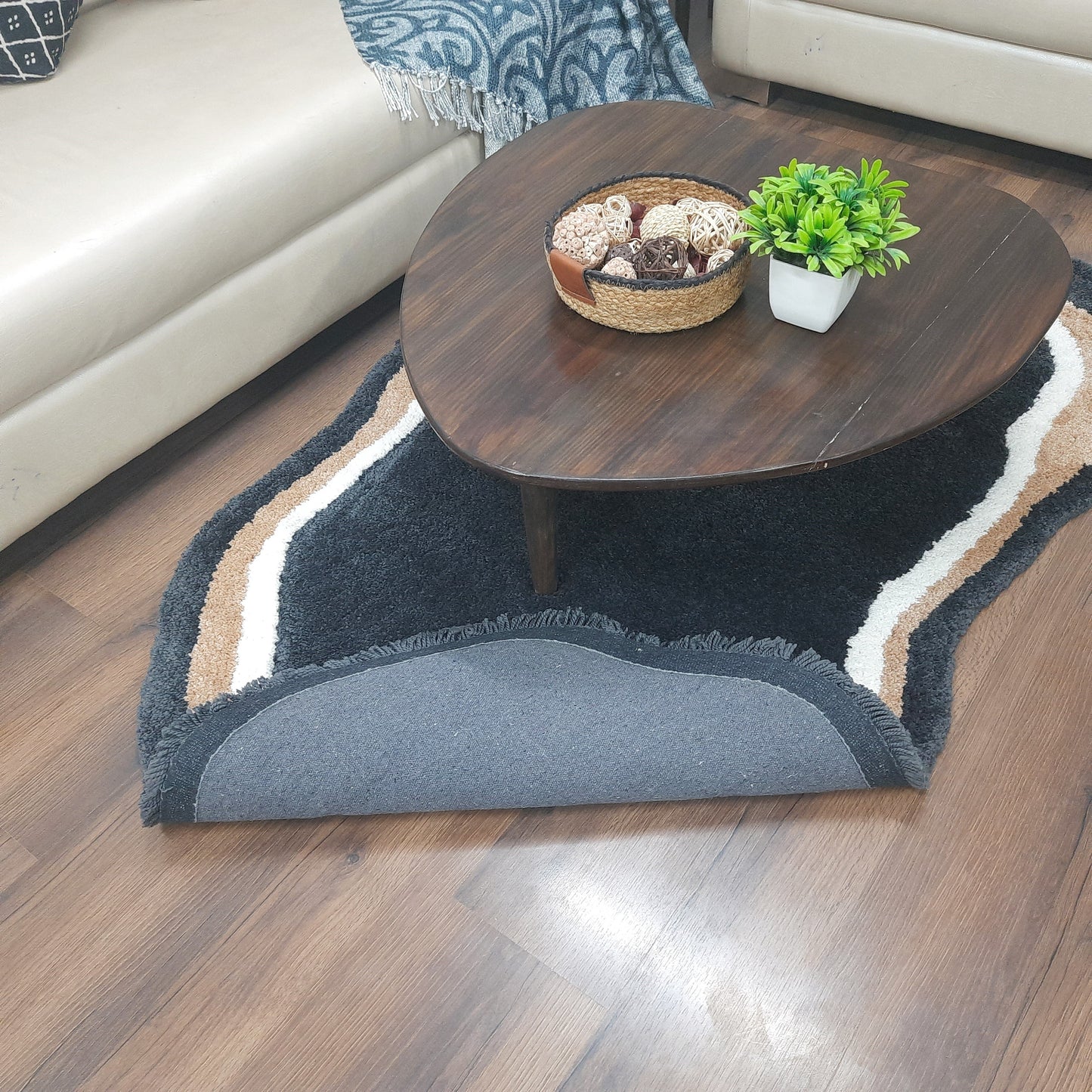 Avioni Home Microfiber Artisan Design Carpet In Multi Color | Soft, Non-Slip, Easy to Clean |120cm x 180cm (Maximum on both sides)