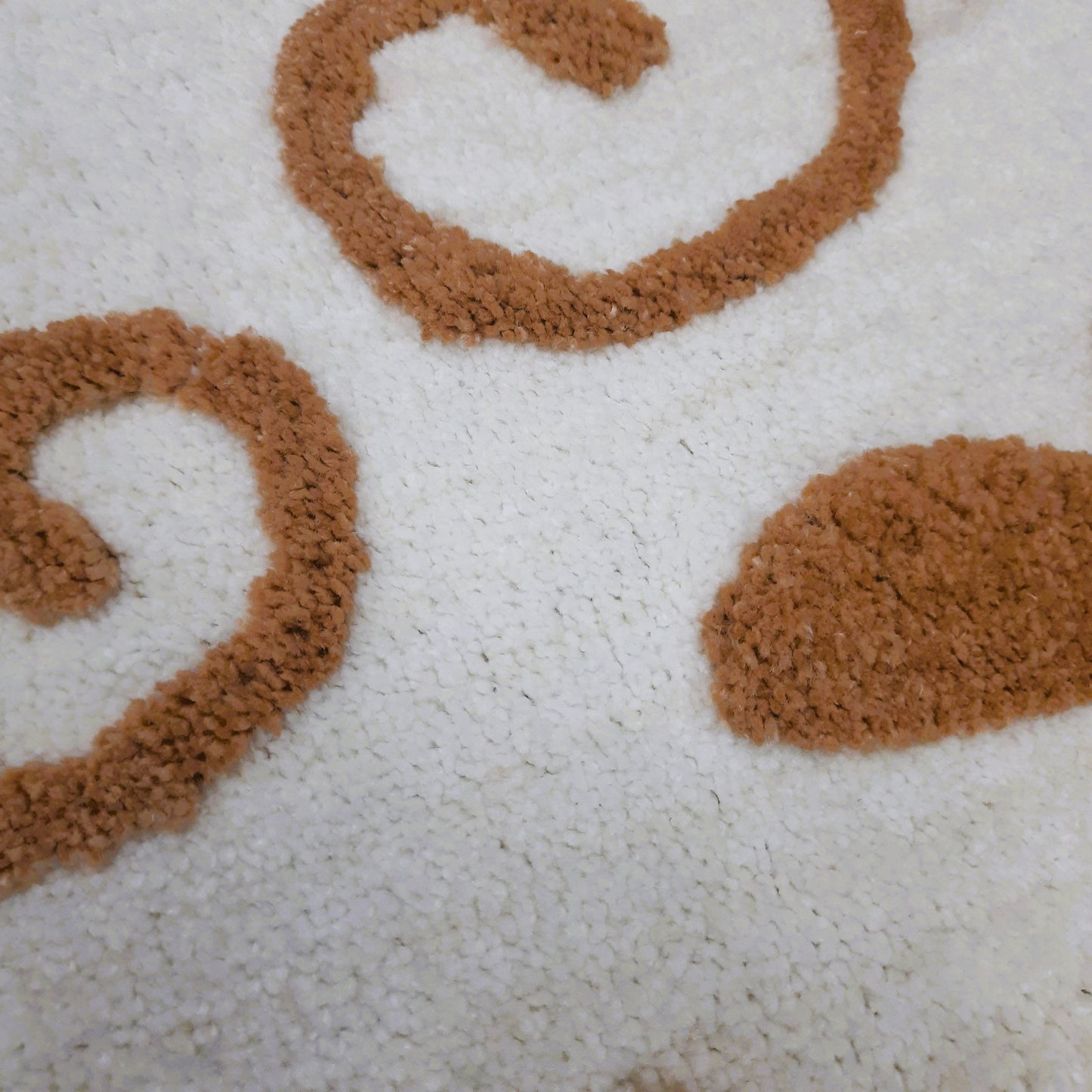 Avioni Home Atlas Collection - Microfiber Floral Carpet In Beige & Ivory| Soft, Easy to Clean