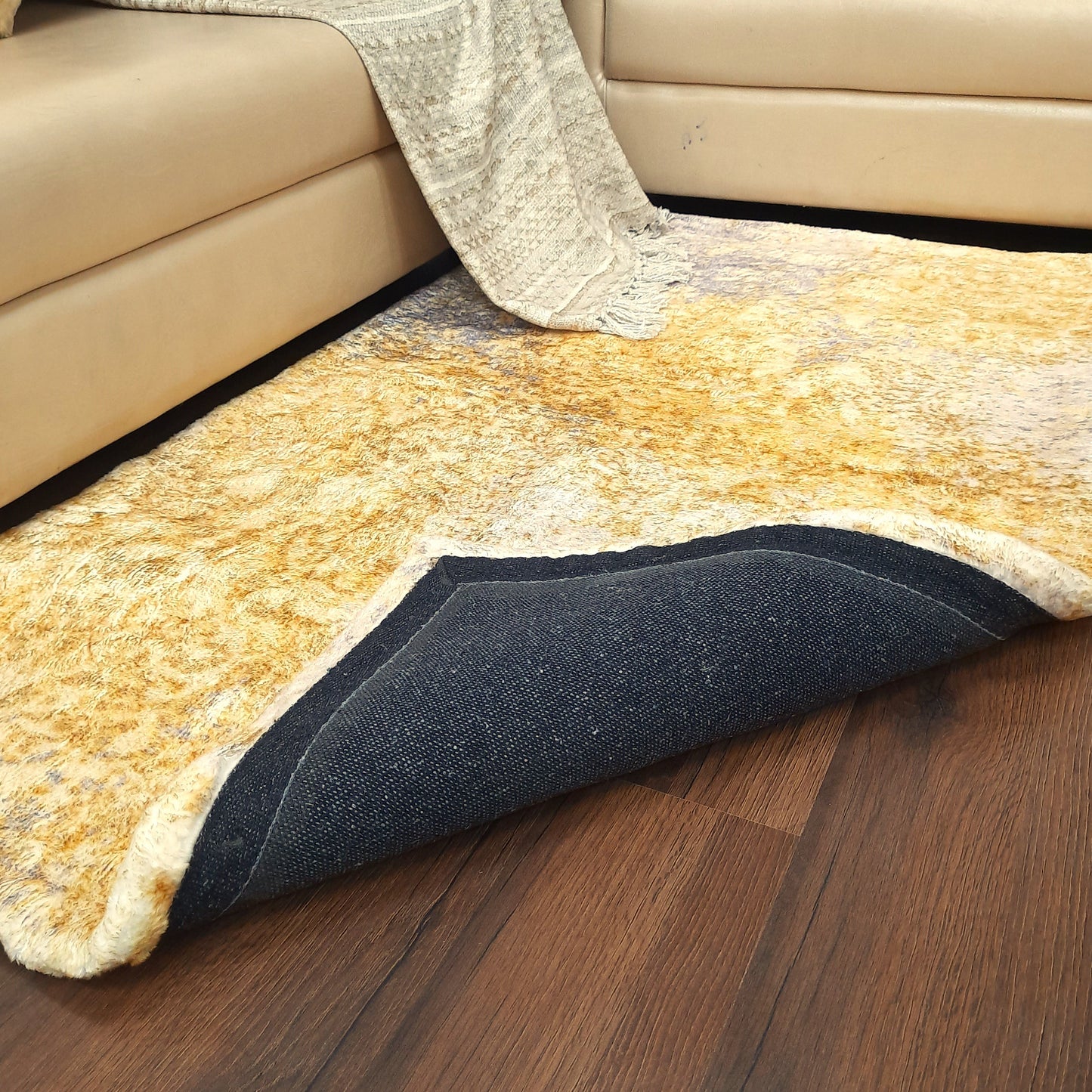 Soft Shaggy Premium Super Soft Luxury Floral Design Rugs  in Faux Fur – Multi Color – Avioni Carpets