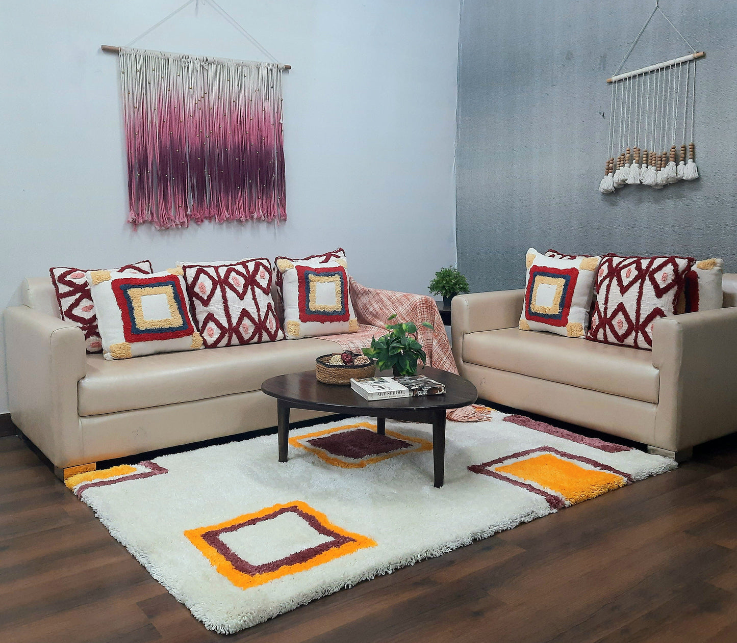 Avioni Home Atlas Collection - Microfiber Modern Design Multi Color| Soft, Easy to Clean