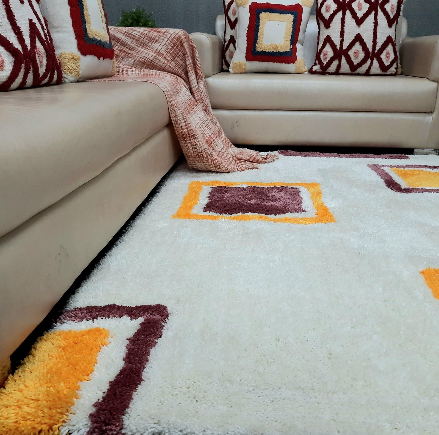 Avioni Home Atlas Collection - Microfiber Modern Design Multi Color| Soft, Easy to Clean