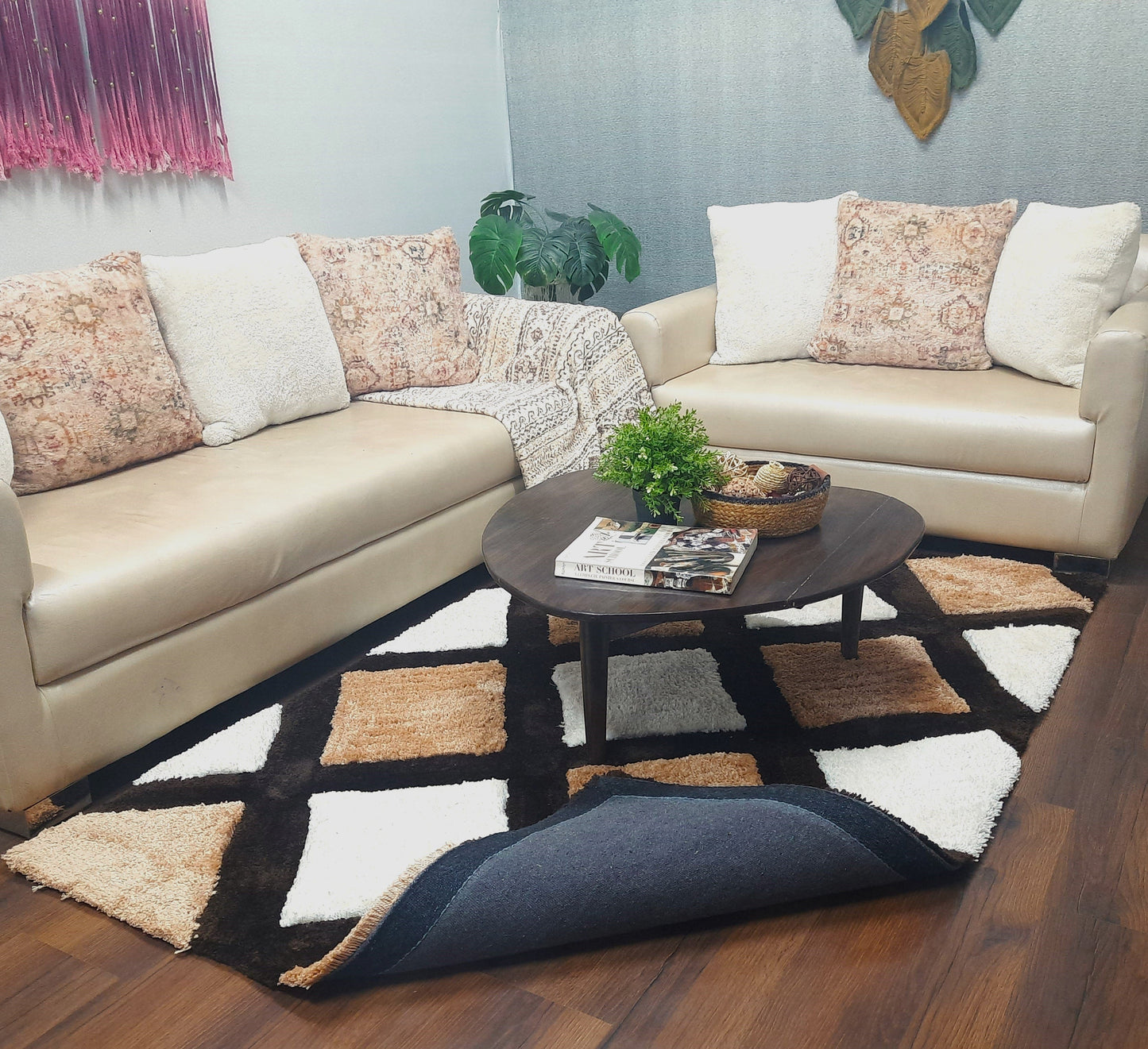 Avioni Home Plush Soft Washable Decorative Carpet in Multi Color| Soft, Easy to Clean