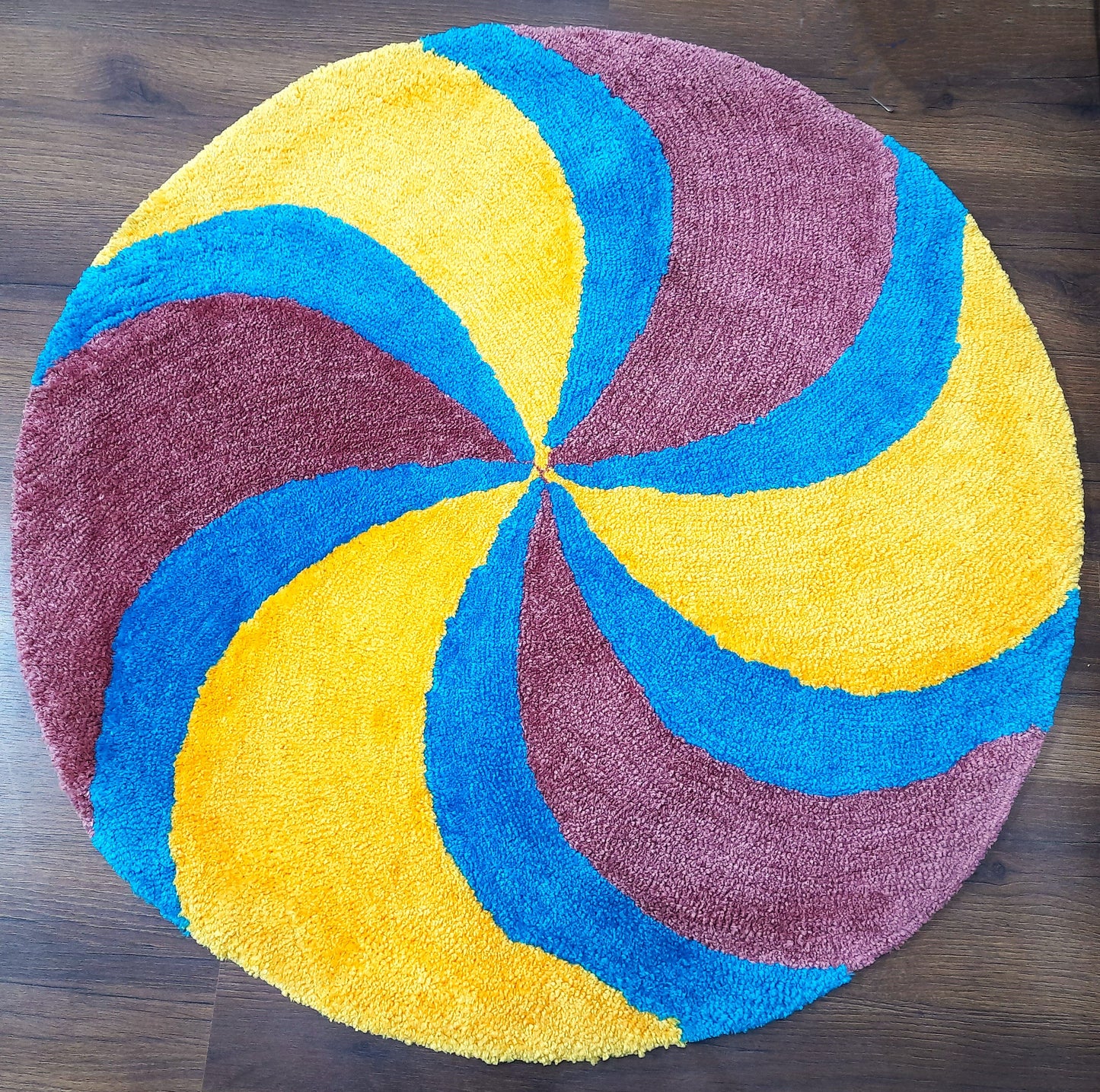 Avioni Home Mid Century Modern Soft Micro Yarn Round Carpet In Multi Color| Soft, Non-Slip, Easy to Clean