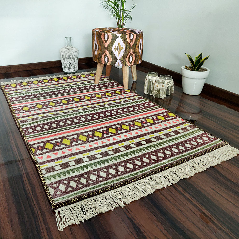 Avioni Carpets for Living Room – Neo Modern Collection Brown Carpet/Rug -120cm x 180cm (~4feet x 6feet)
