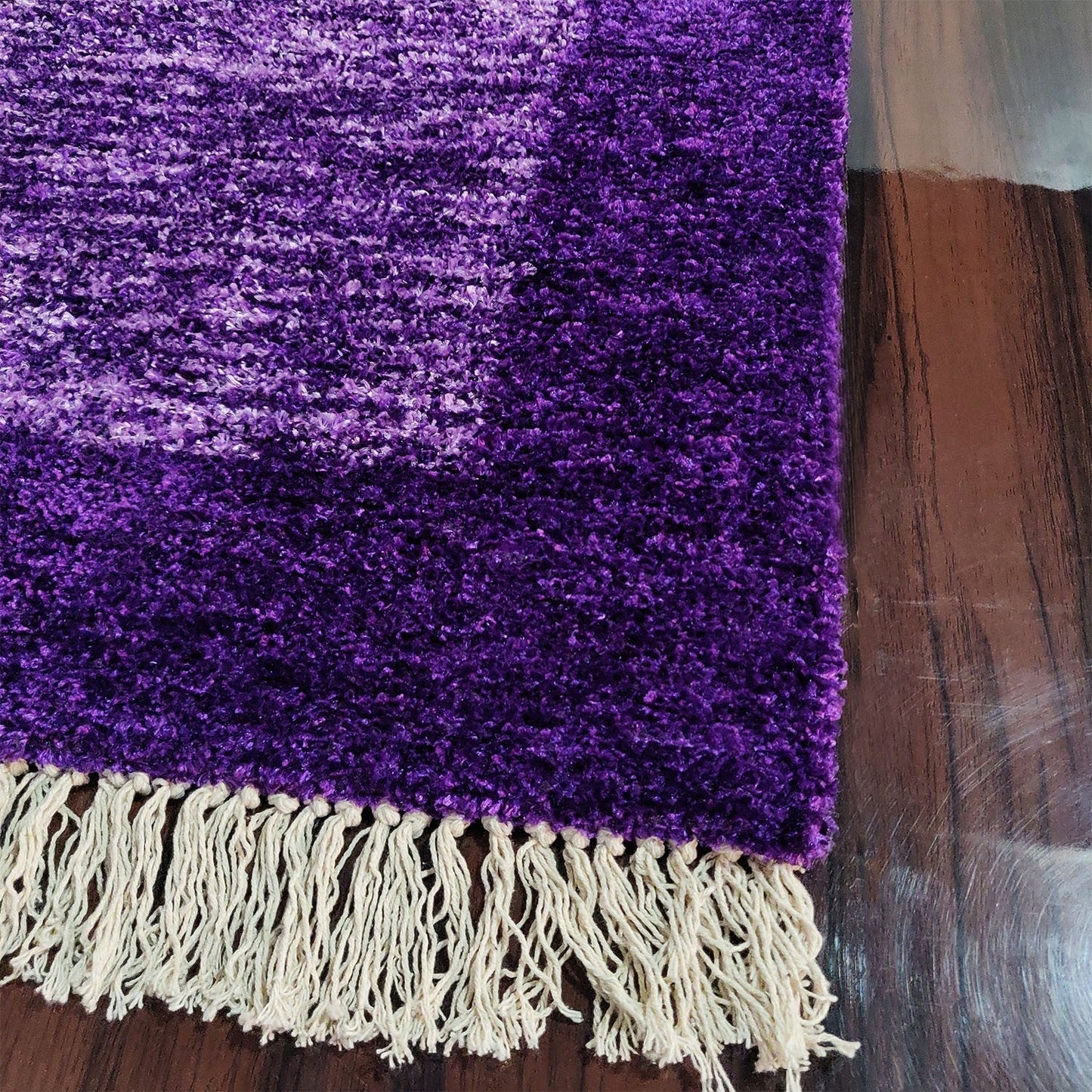 Avioni Carpets for Living Room/Pooja Room – Neo Modern Collection Purple Tid-Die Carpet/Rug – 90cm x 150cm (~3×5 Feet)