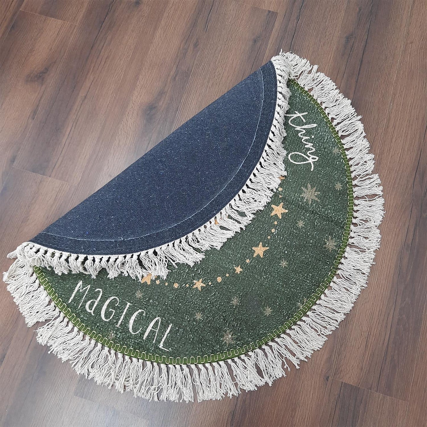 Avioni Kids Faux Silk Carpet – Magic Series – Contemporary Round Rug – “You are something magical”