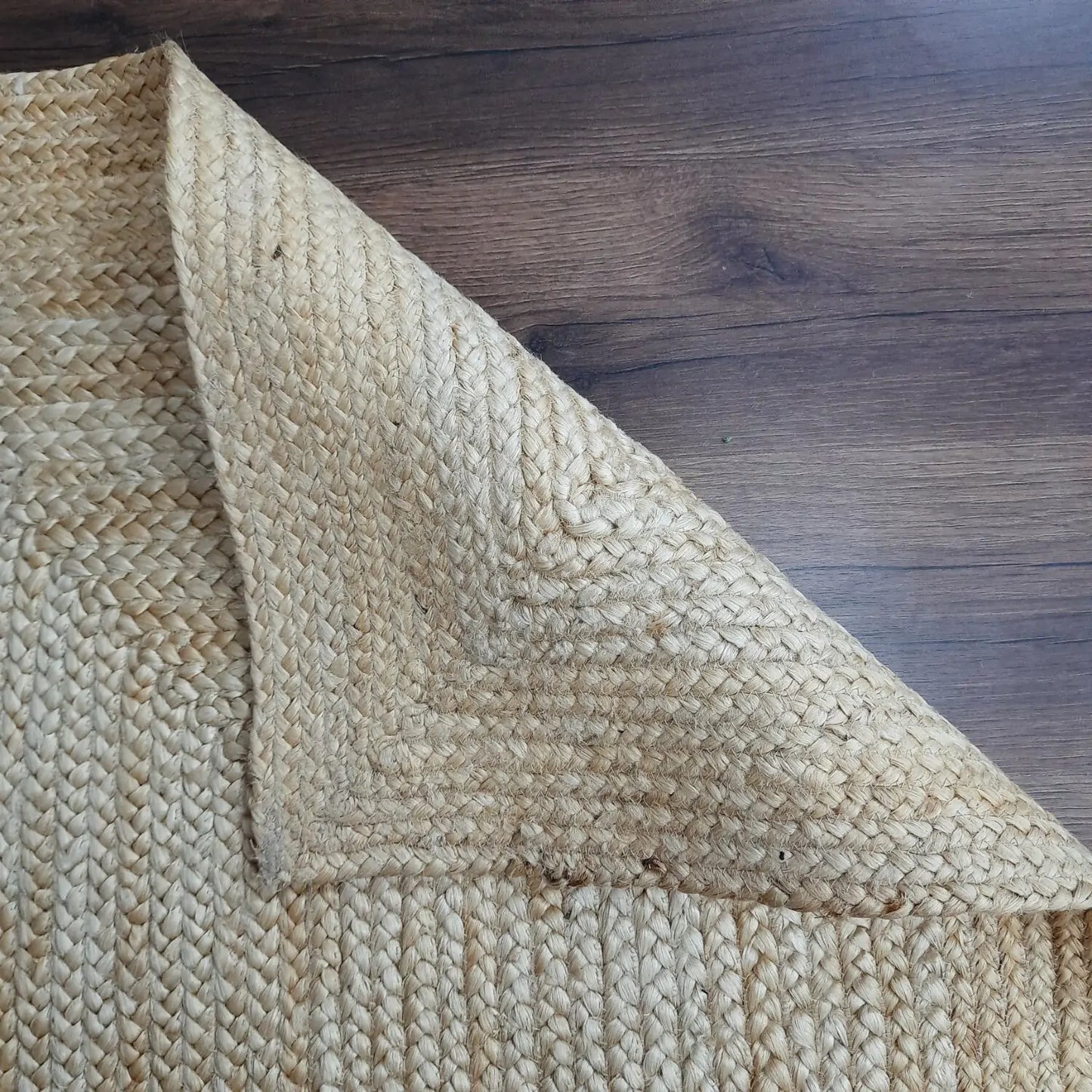 Avioni Braided Bleached Jute Ecofriendly Carpet Rectangular-Boho Collection- 90 cm x 150 cm (~3 Feet × 5 Feet)