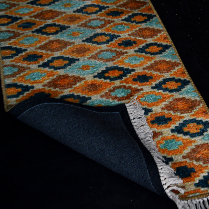 Silk Carpet Ethnic Premium Living Room Rug Mustard -Avioni