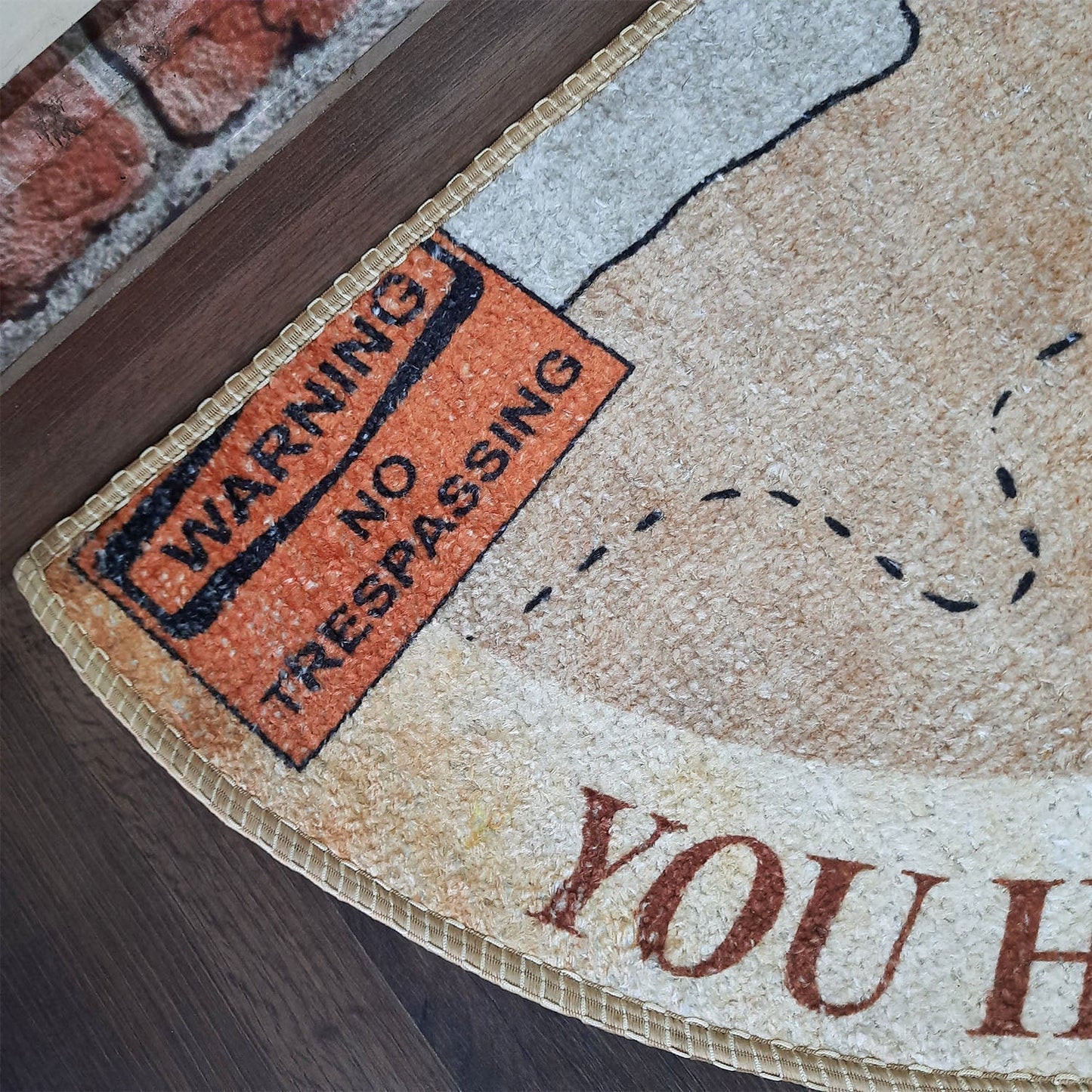 Avioni Home Floor Mats in Modern Design with a Fun Warning Message  | Anti Slip, Durable & Washable | Outdoor & Indoor