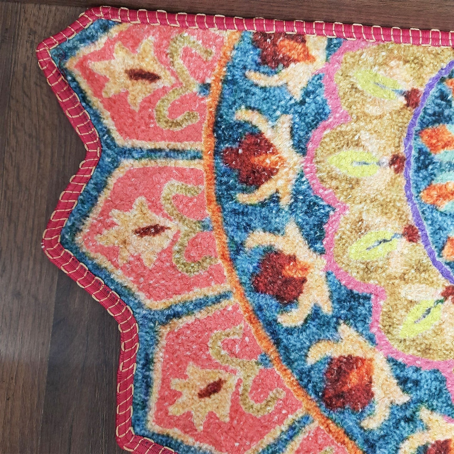 Avioni Home Floor Mats in Beautiful Traditional Rangoli Colors | Anti Slip, Durable & Washable | Outdoor & Indoor