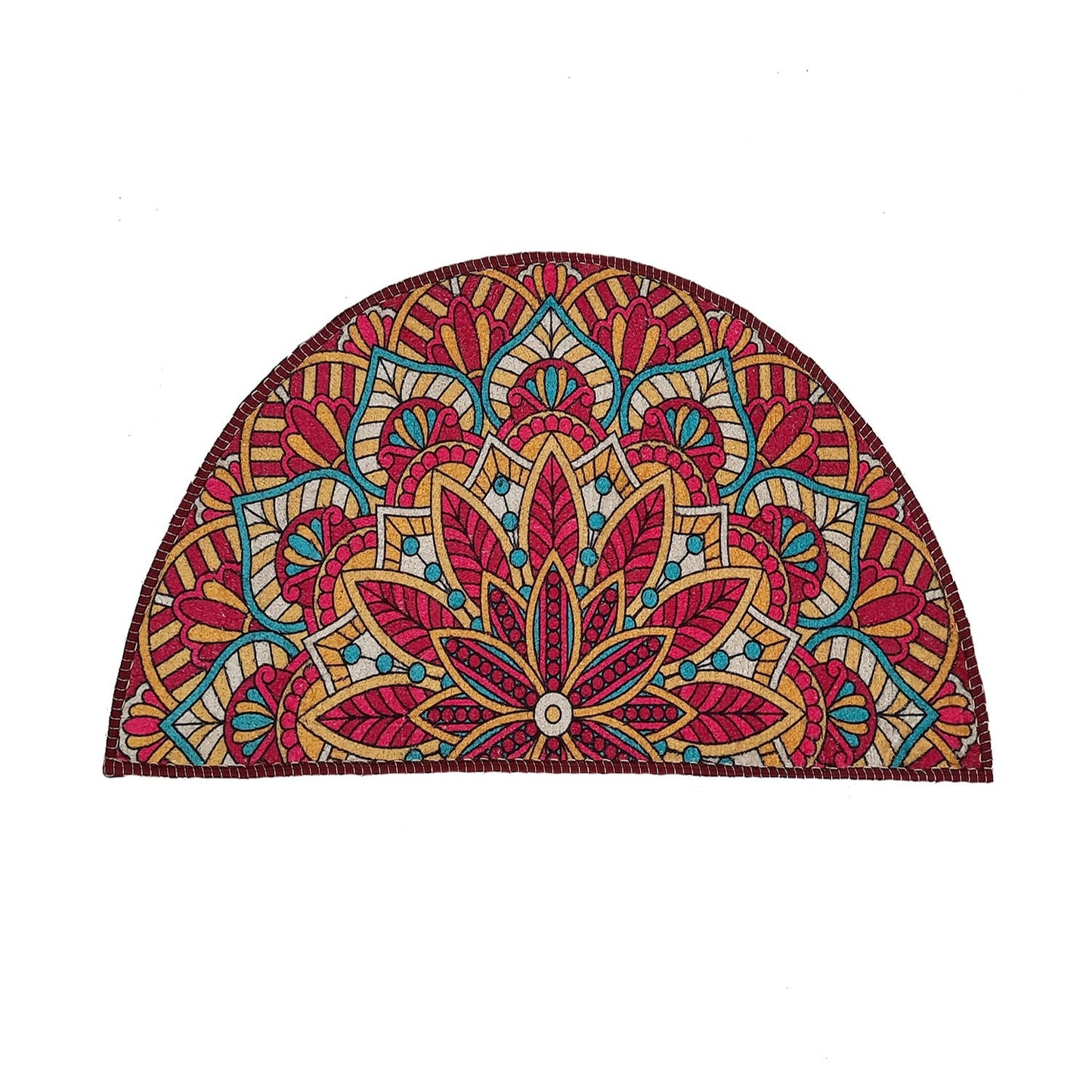 Avioni Home Floor Mats in Beautiful Rangoli Design | Anti Slip, Durable & Washable | Outdoor & Indoor