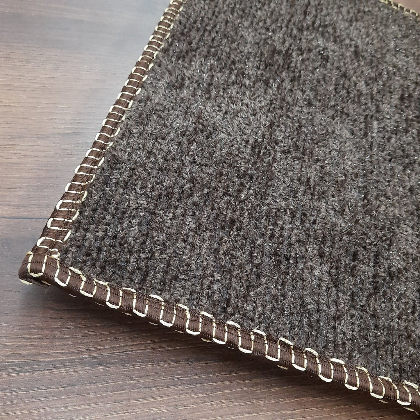 SET OF FOUR | Avioni SlipToGrip Universal Doormat | Coffee, Size 35cm x 55cm | Anti Slip, Durable & Washable | Outdoor & Indoor