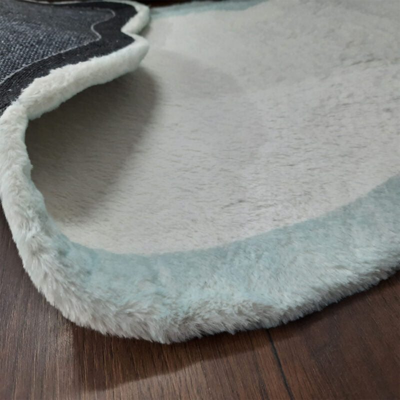 Avioni Clouds Inspired Fluffy Shag Very Soft Faux Fur Rug for Kids Nursery Play Room-55cmx140cm