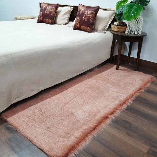Loomkart – Double Shade Avioni Ultra Soft Faux  Fur Carpet for Bedroom/Hallway/Pooja Room-Easily Hand Washable- 60X150cm