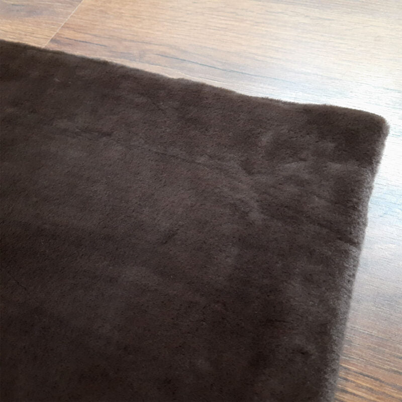 Soft Shaggy Premium Super Soft Luxury Rugs Faux Fur – Dark Brown – Avioni Carpets
