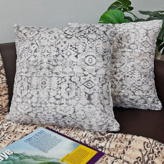 Avioni Designer Faux Fur Luxury Cushion Covers | Luxurious Very Soft Exclusive | Different Sizes Available-set of 2