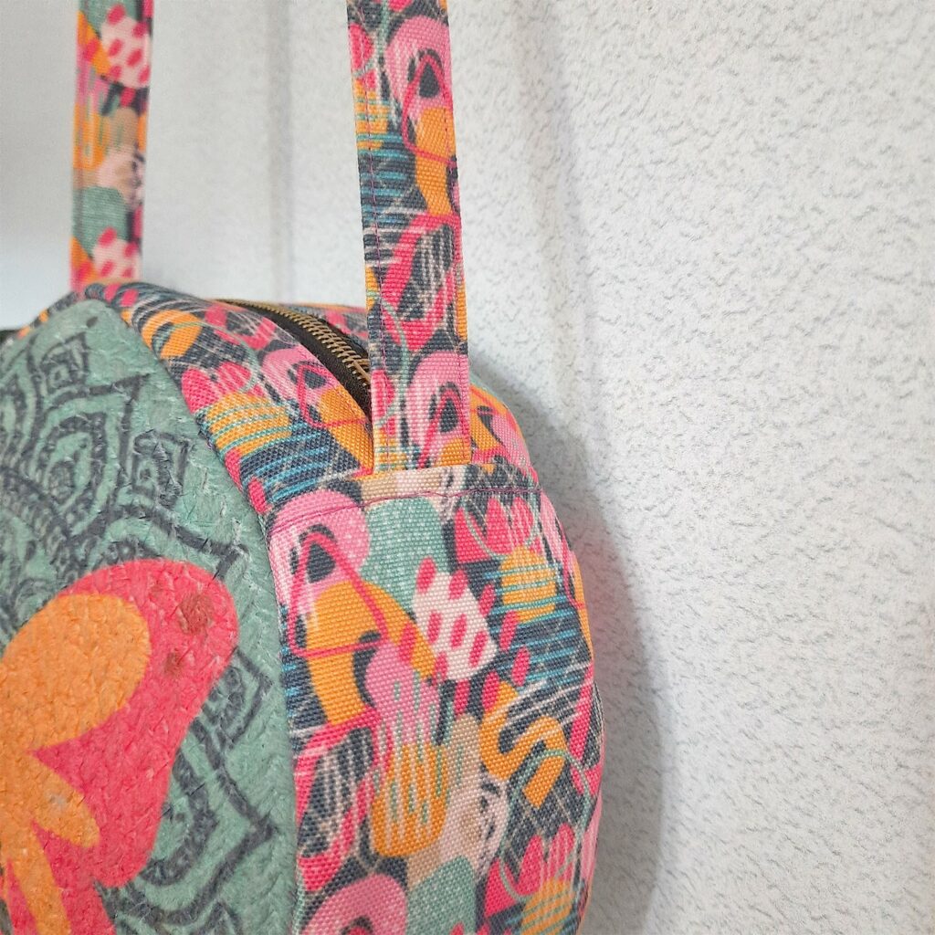 Premium Sling Bag for Women, Avioni Fashion Shoulder Bag, Bohemian Style-Colourful Butterfly , Braided Sides Round Sling Bag, Perfect For Gifts and Traveling-25 cms Diameter