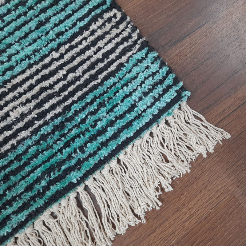 Avioni Handloom Washable Solid Premium Bedside Carpet (55cm x 137cm (~22″ x 55″))