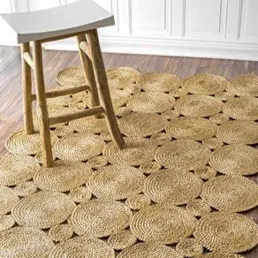 Avioni Home Contemporary Collection – Eco-friendly Recycled Jute & Jute Handmade Braided Area Rug