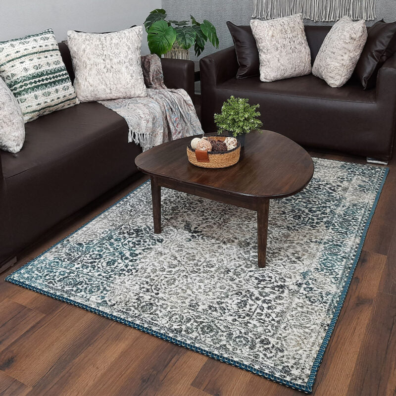 Avioni Faux Silk Carpet for Your Living Room | Durable and Washable | SeaBird Collection