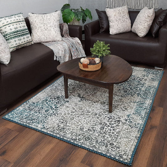 Avioni Faux Silk Carpet for Your Living Room | Durable and Washable | SeaBird Collection