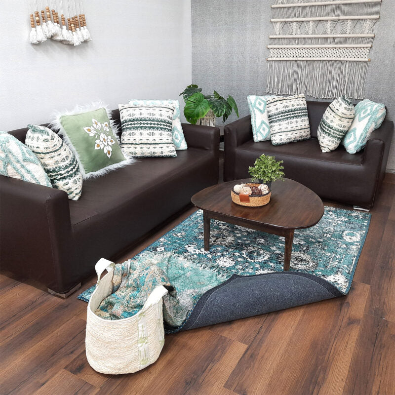 Avioni Faux Silk Carpet for Your Living Room | Luxurious, Durable and Washable | SeaBird Collection