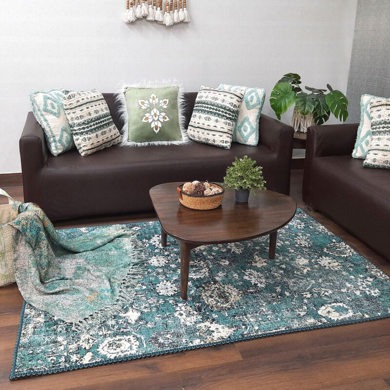 Avioni Faux Silk Carpet for Your Living Room | Luxurious, Durable and Washable | SeaBird Collection